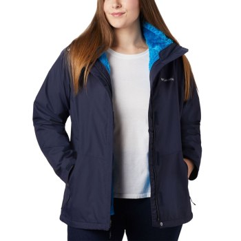 Columbia Bugaboo II Fleece Interchange Plus Size, Chamarras Azul Marino Para Mujer | 870462-OZG